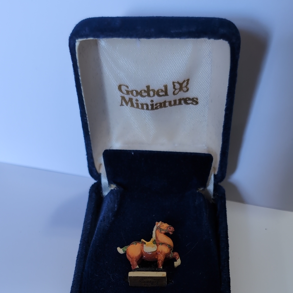 Goebel Miniatures Orange Horse Sculpture